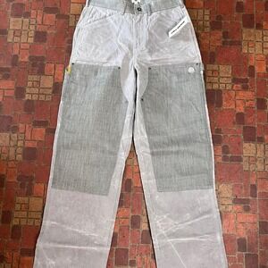 (NWT) Round Two Waxed Carpenter Pants in grey.